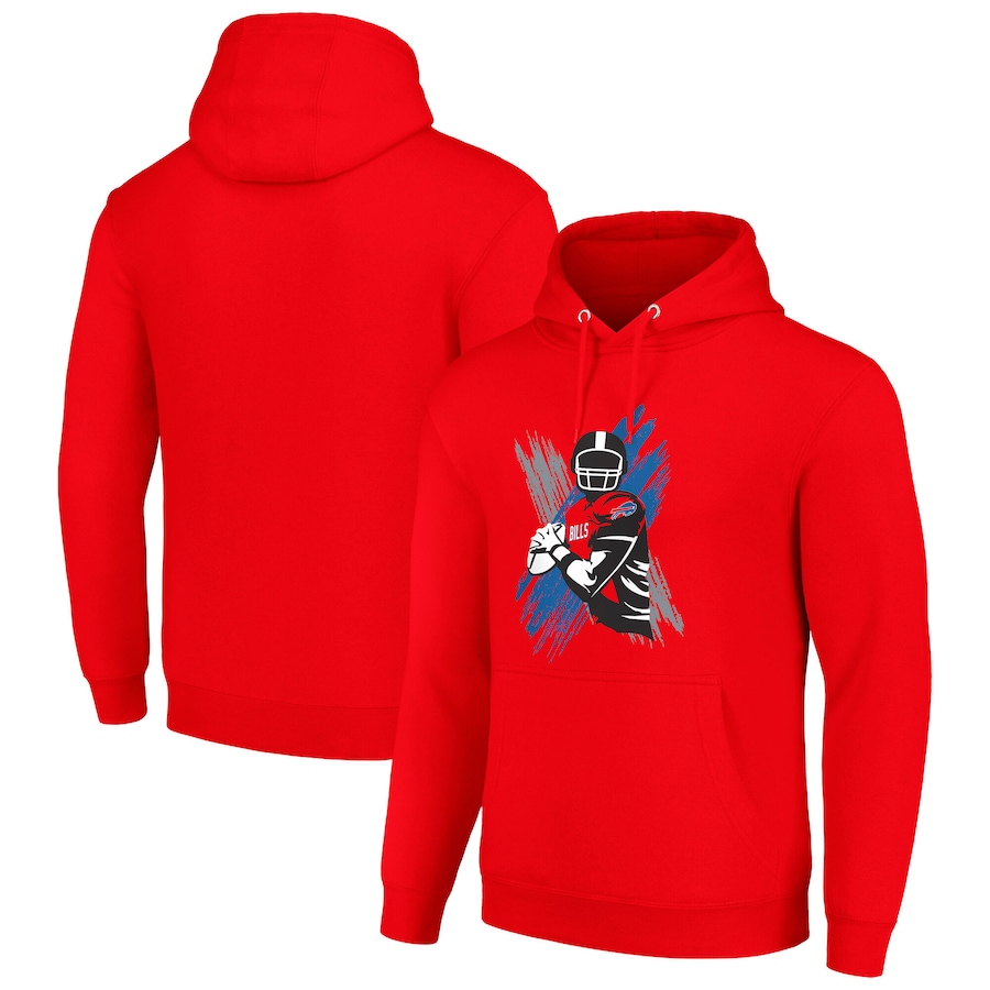 Men buffalo bills red NFL 2024 hoodie